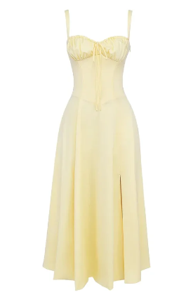 Mirea - Robe bustier à fleurs moyennes
