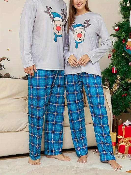 Coco-Mode | Avec Imprimé Elan et Pantalon à carreaux Pour la maison
