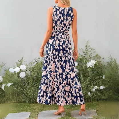 Delphine - Robe élégante à imprimé floral
