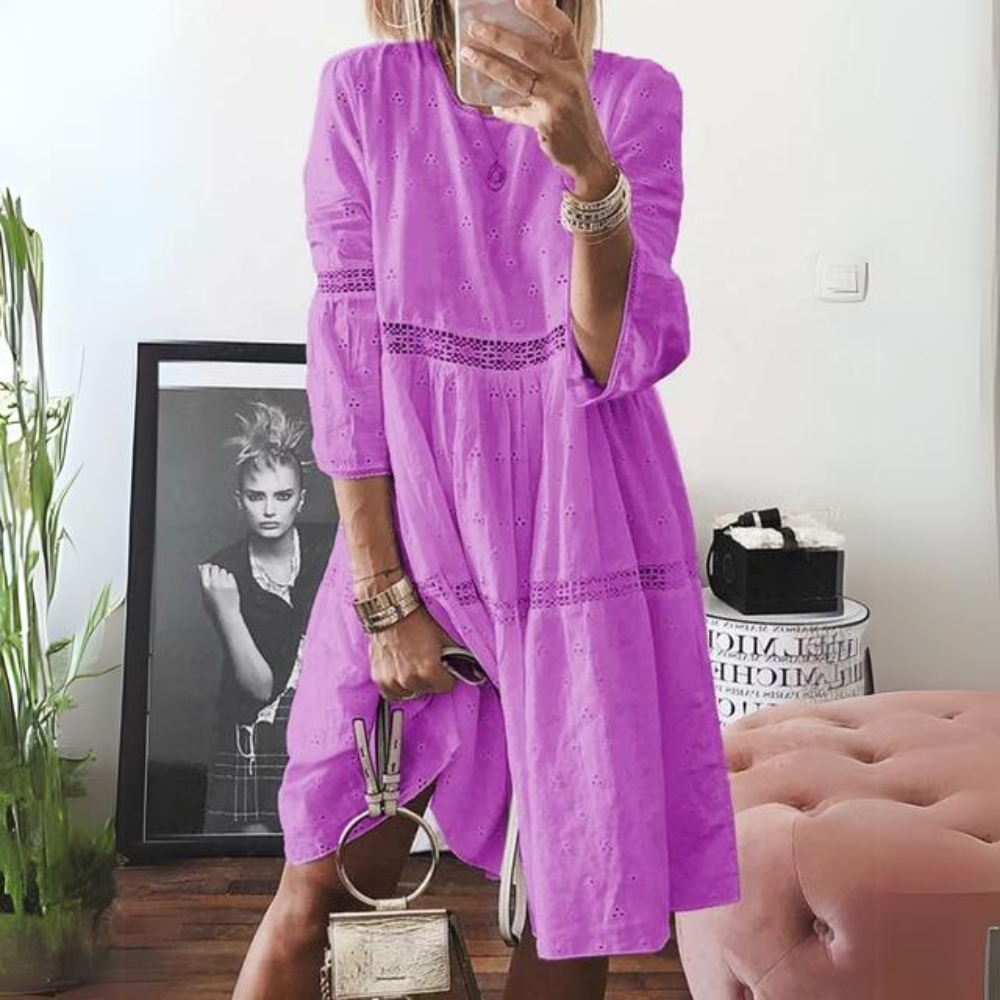 Nyssa - Robe à broderie élégante