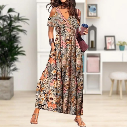 Piper - Robe longue élégante avec imprimé