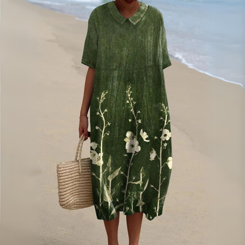 Sylvie - Robe d'été en coton coloré