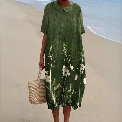 Sylvie - Robe d'été en coton coloré