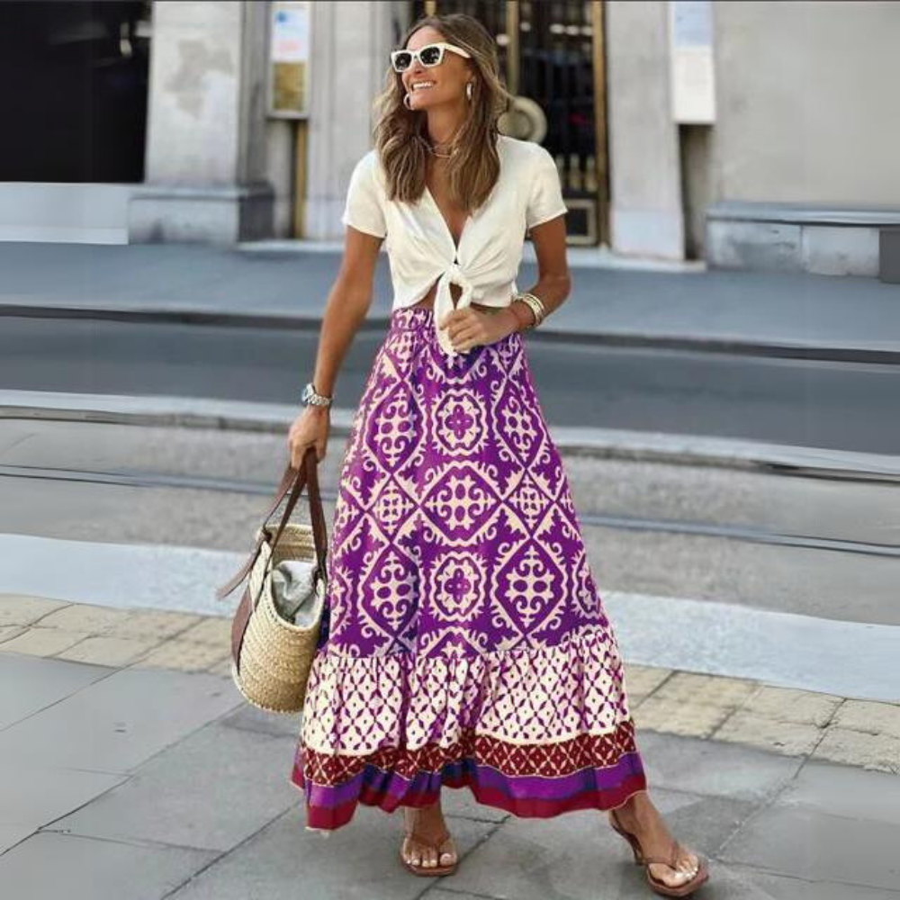 Henriette Jupe longue elegante Coco mode