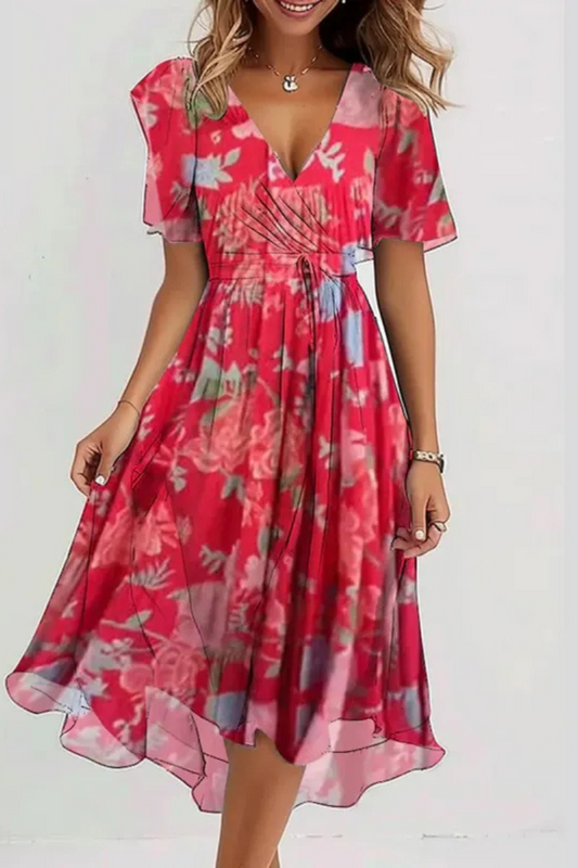 Monroe | Robe d'été élégante en mousseline de soie