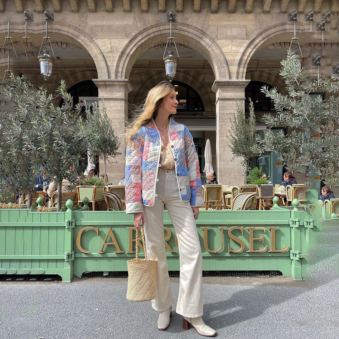 Graciela | Veste matelassée à imprimé floral