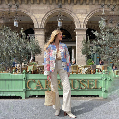 Graciela | Veste matelassée à imprimé floral