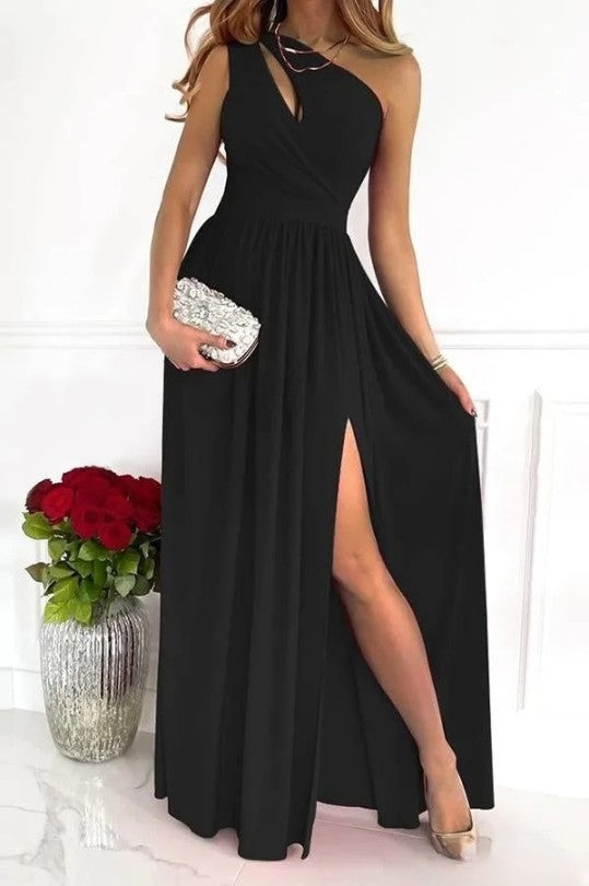 Nelsa - Robe de soirée élégante à une épaule de Novella