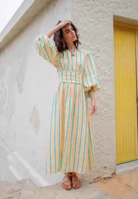 Niana - Robe midi en lin