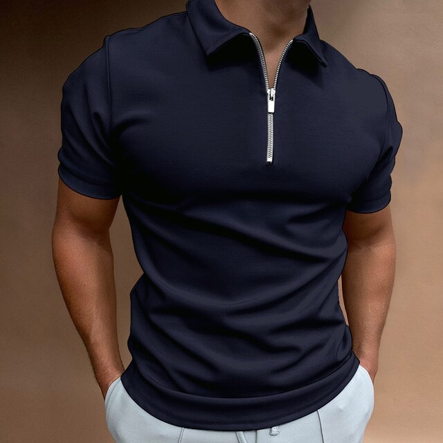 Eden Gents Polo | Casual Polo zippé pour hommes
