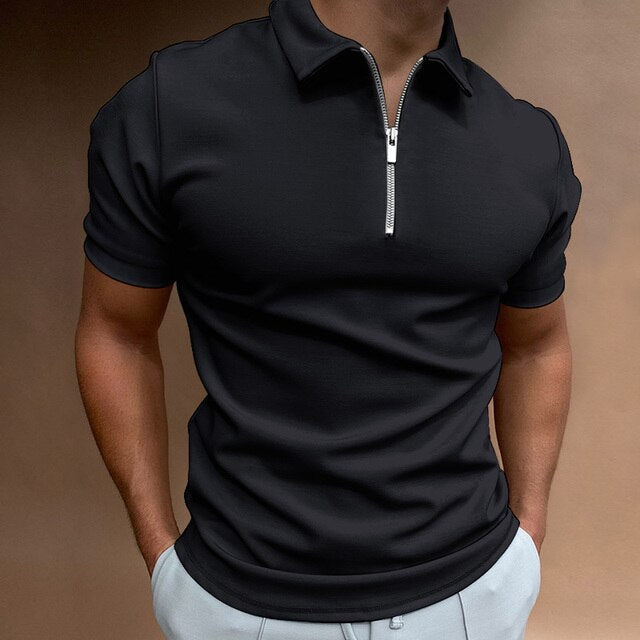 Eden Gents Polo | Casual Polo zippé pour hommes