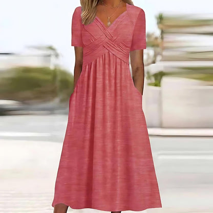 Jamal™ | Robe midi élégante avec cache-ventre