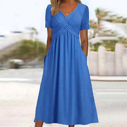 Jamal™ | Robe midi élégante avec cache-ventre