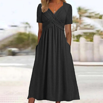 Jamal™ | Robe midi élégante avec cache-ventre