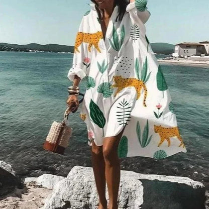 Nova - Robe chemise à la mode Robe blanche
