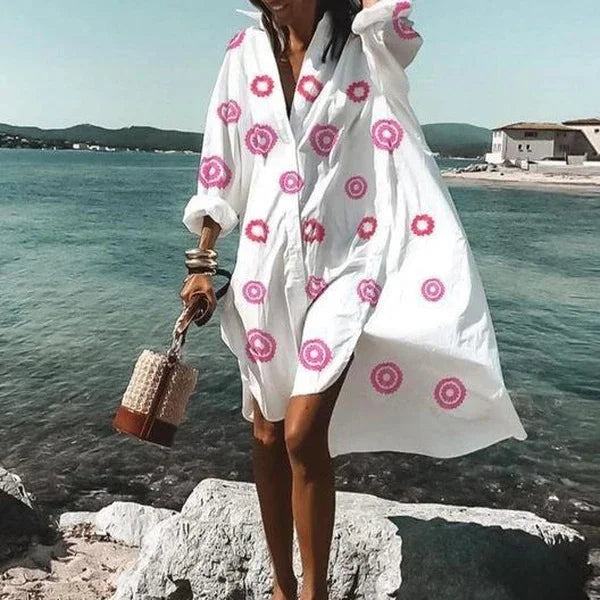 Nova - Robe chemise à la mode Robe blanche