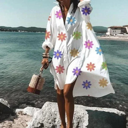 Nova - Robe chemise à la mode Robe blanche