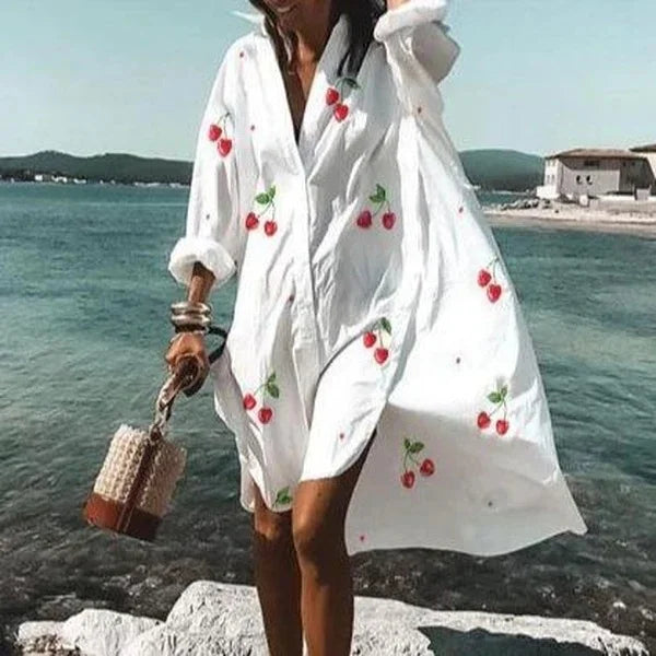 Nova - Robe chemise à la mode Robe blanche