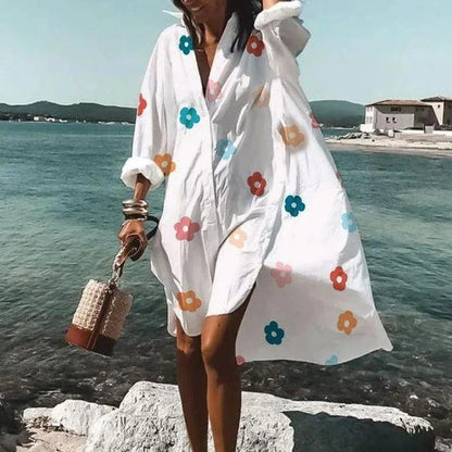 Nova - Robe chemise à la mode Robe blanche
