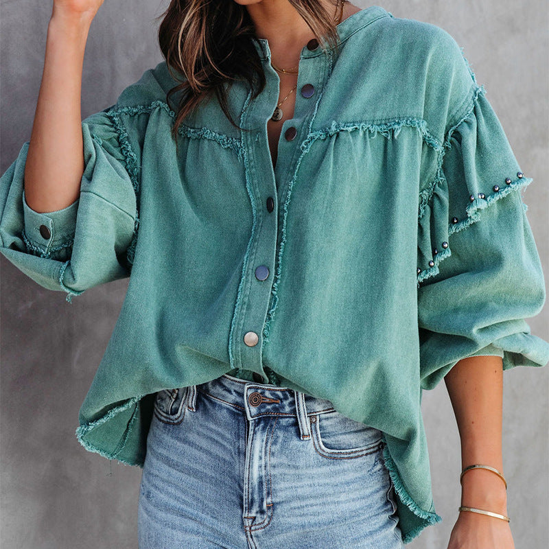 Blouse à manches longues pour femmes