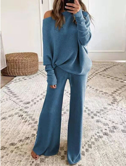 Diana - Ensemble en Tricot à Une Épaule pour Femmes