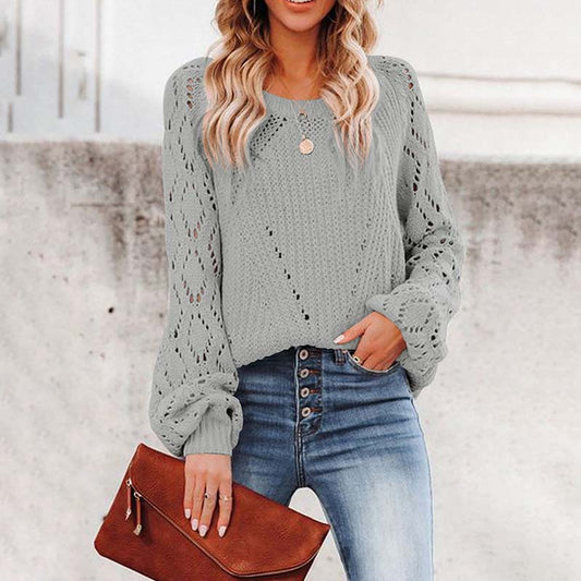 Xiora Sweater | Pull décontracté en tricot creux