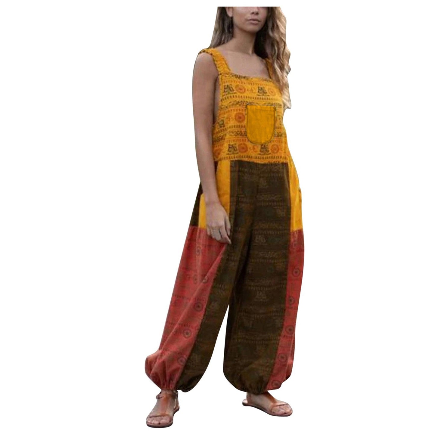 Loose Sling Bag Casual Jumpsuit (combinaison décontractée avec sac à bandoulière)