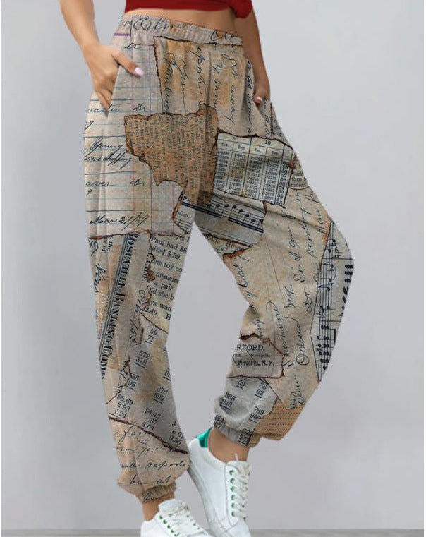 pantalon imprimé chic et élégant