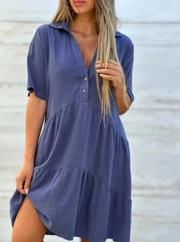 Becky - Robe à revers confortable