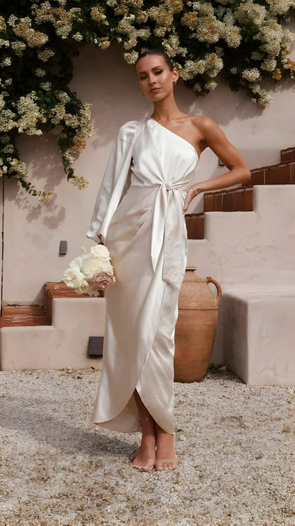 Elarin | Robe longue en satin