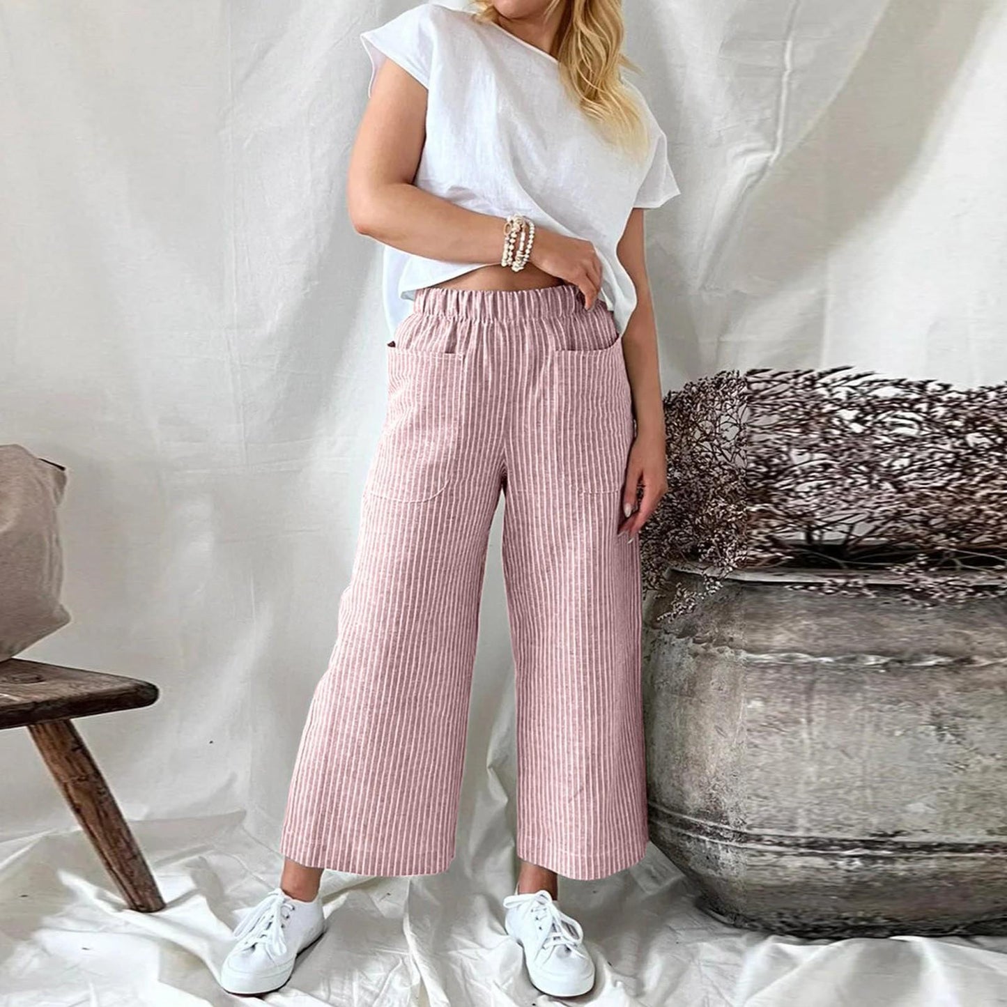 Katryn - Pantalon classique en flanelle pour femmes