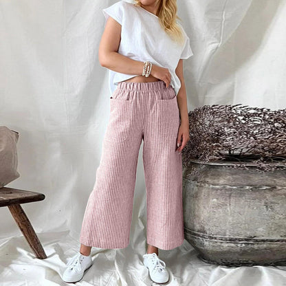 Katryn - Pantalon classique en flanelle pour femmes
