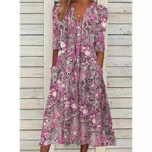 - Robe midi en soie
