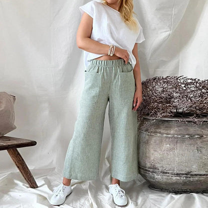 Katryn - Pantalon classique en flanelle pour femmes