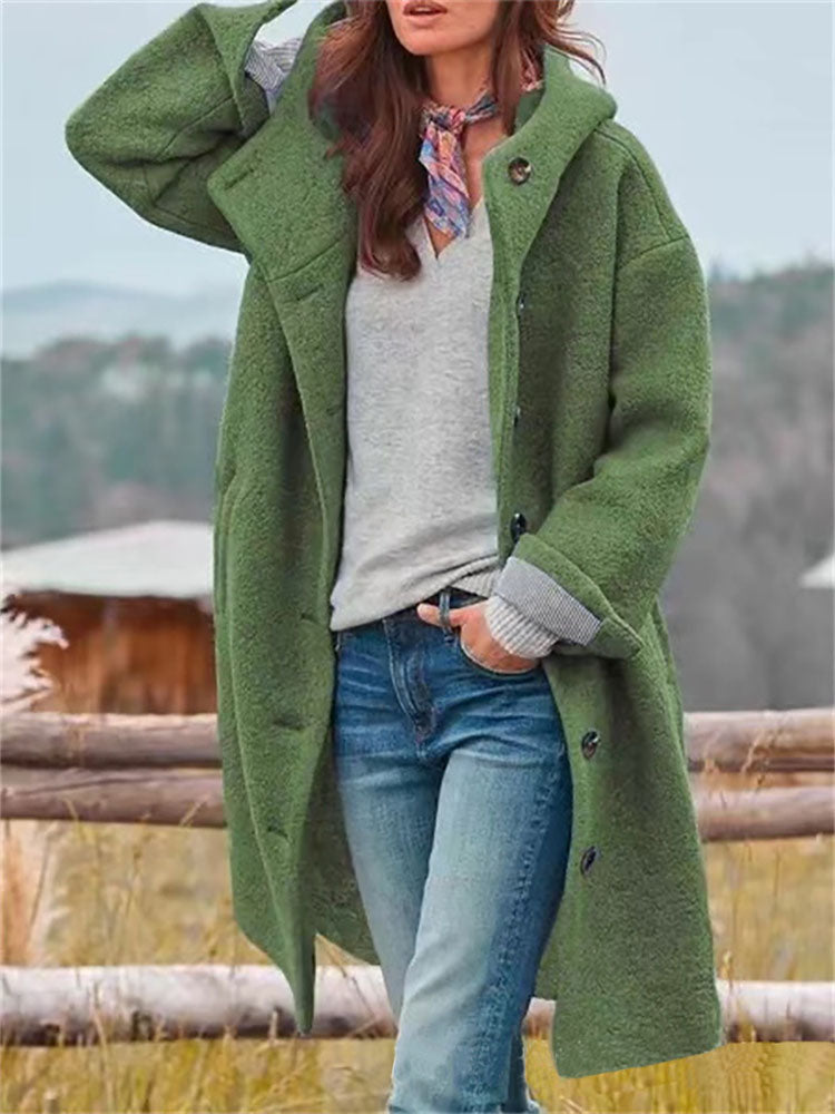 Manteau d'hiver en laine pour femme - Heida