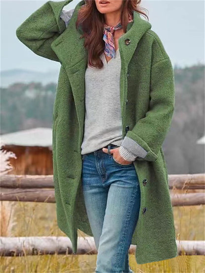 Manteau d'hiver en laine pour femme - Heida