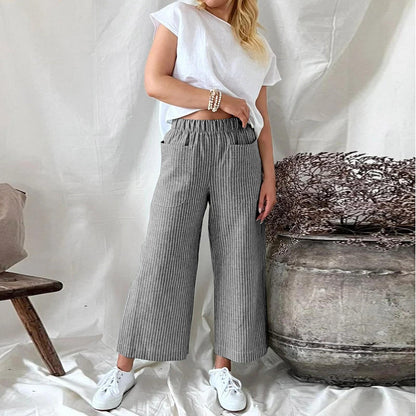 Katryn - Pantalon classique en flanelle pour femmes