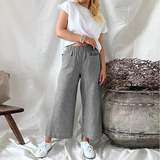 Katryn - Pantalon classique en flanelle pour femmes