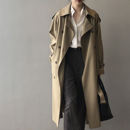 Trench-coat double boutonnage pour femme