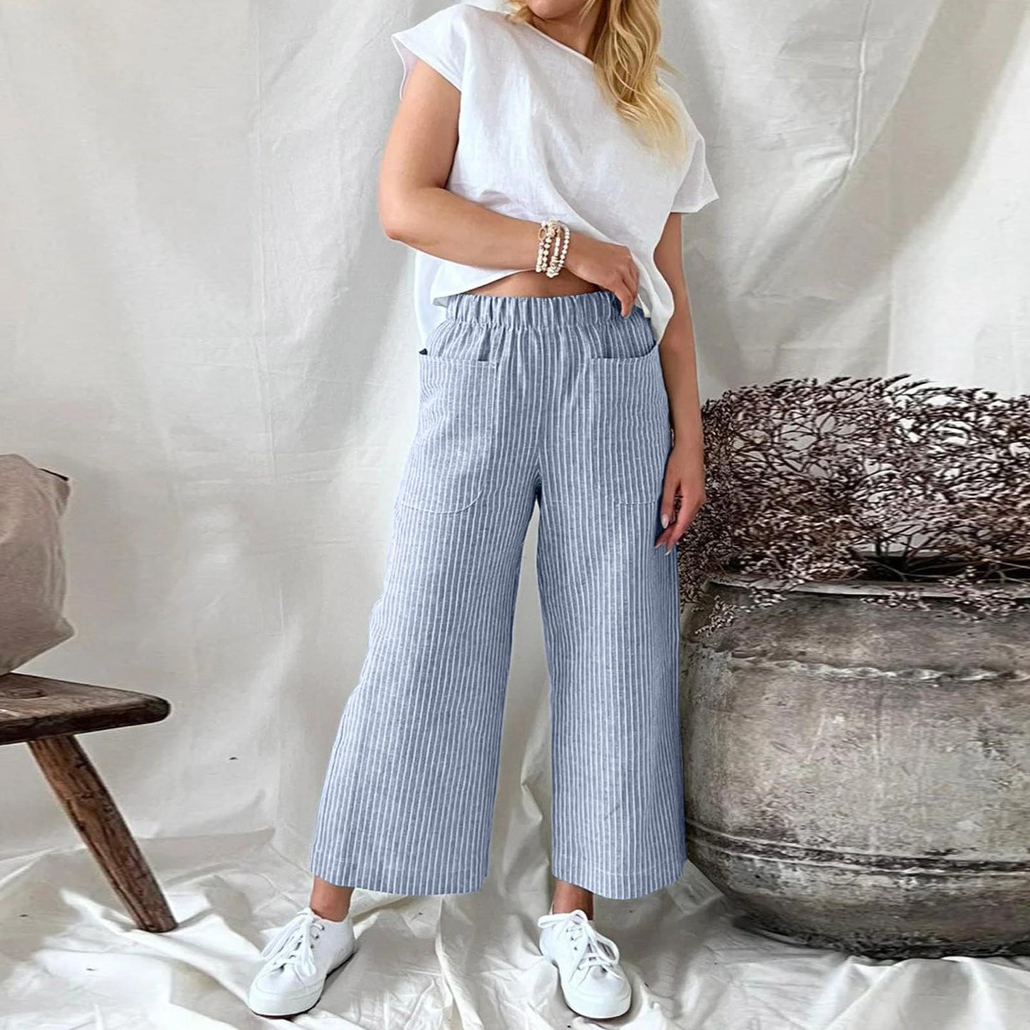 Katryn - Pantalon classique en flanelle pour femmes