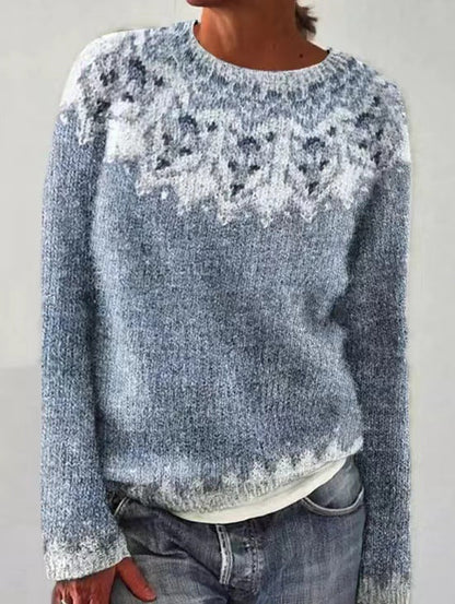 Olivia - Pull à motif géométrique