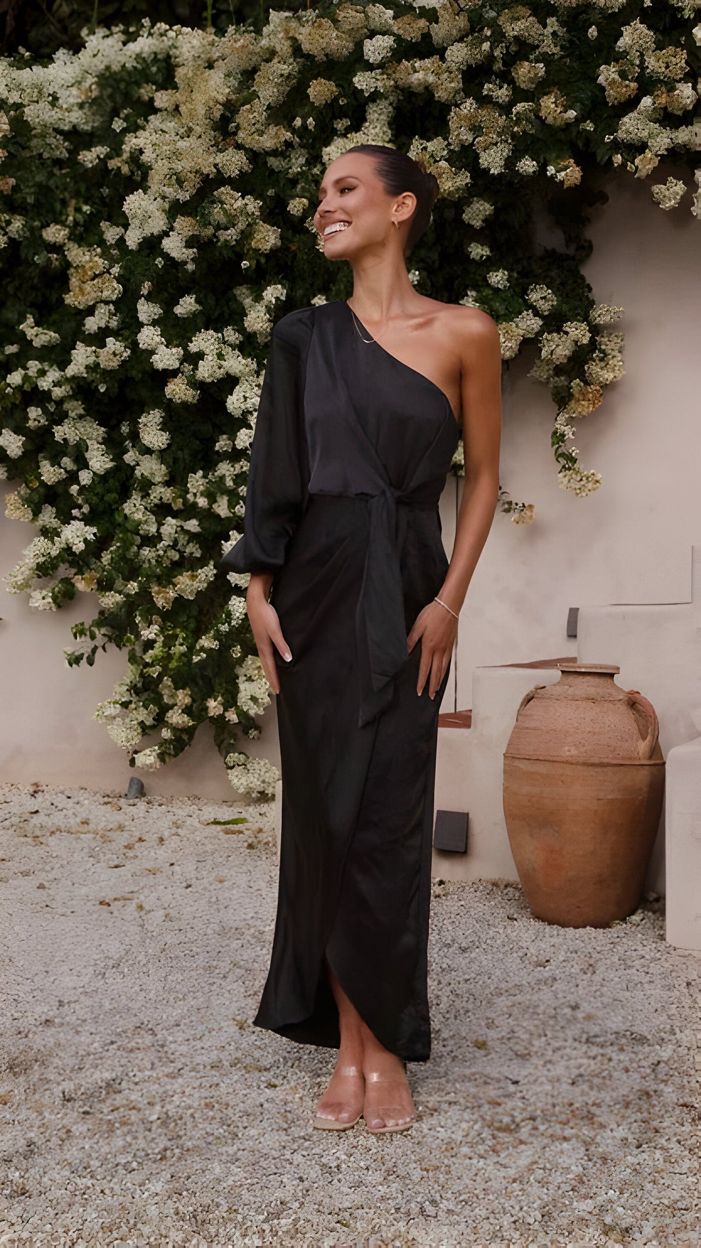 Elarin | Robe longue en satin