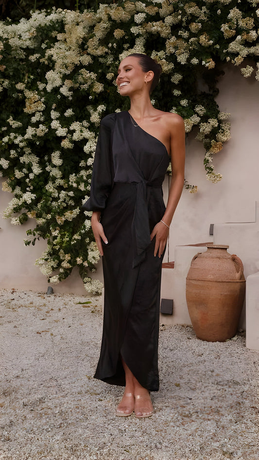 Elarin | Robe longue en satin