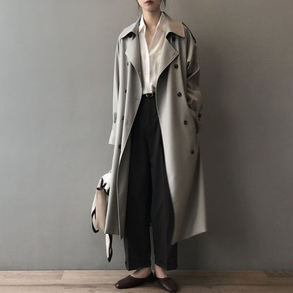 Trench-coat double boutonnage pour femme