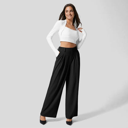 Pantalon palazzo large pour femme