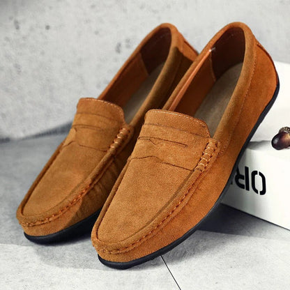 Waylon Hommes Mocassins | Slip-ons en daim décontractés