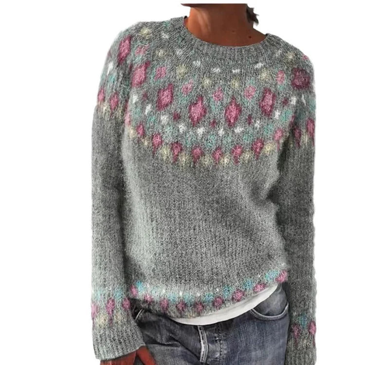 Olivia - Pull à motif géométrique