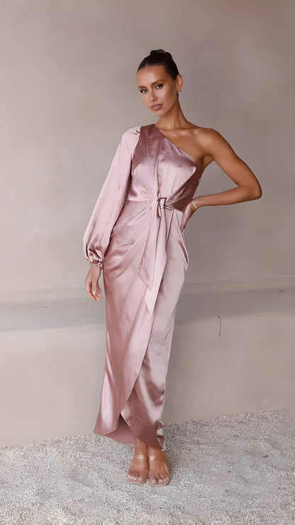 Elarin | Robe longue en satin