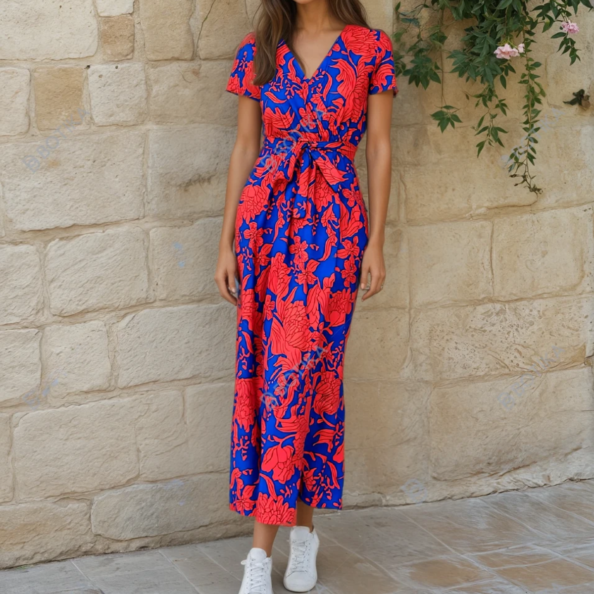 Robe colorée Légère et élégante