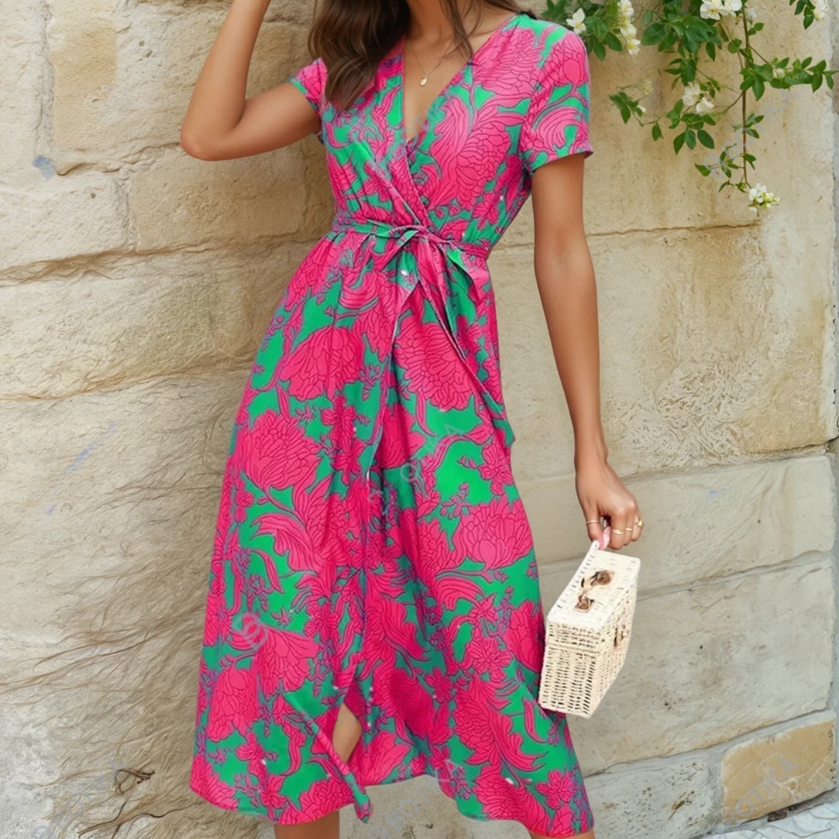 Robe colorée Légère et élégante